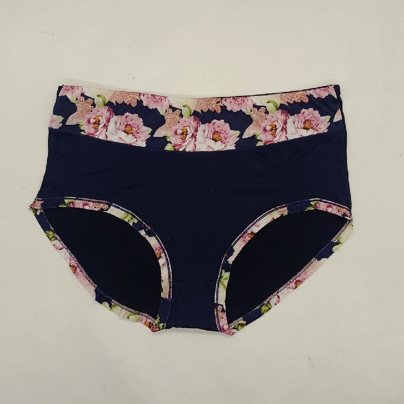 Large size high waisted cotton panites
