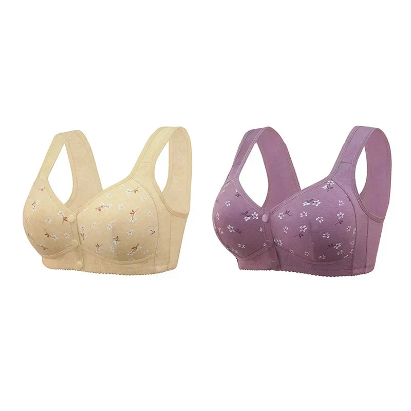 COMFORTABLE CONVENIENT FRONT BUTTON BRA
