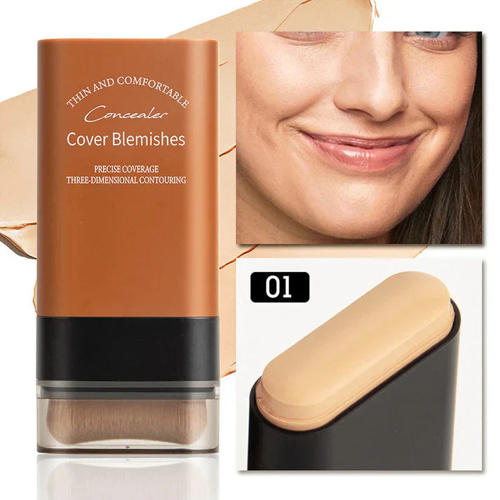 🎁2025 Hot Sale💕Hydrating Lightweight Foundation Stick with Brush