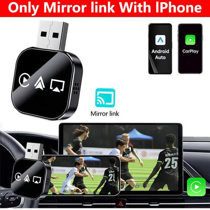 2026 Upgrade 3 in 1 Screen Mirror Phone, wired to wireless Carplay adapter