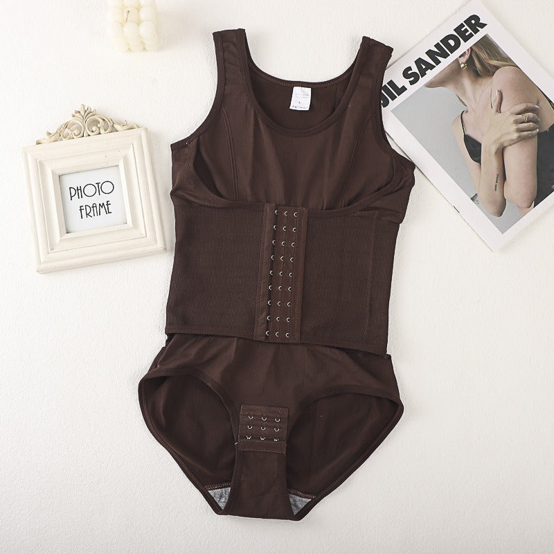BUTTONED SHAPEWEAR BODYSUIT