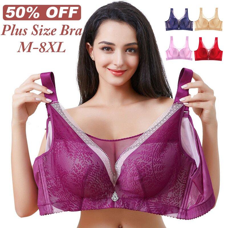 PLUS SIZE WIRELESS BREAST-RECEIVING ADJUSTABLE PUSH UP BRA