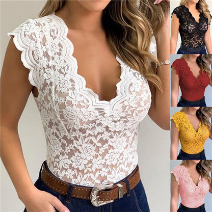 Lace Top Plus Size Push Up Wirefree Bra