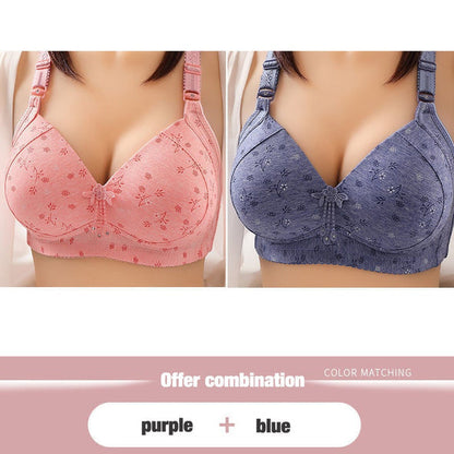 2022 Large size thin underwear anti-sagging bra