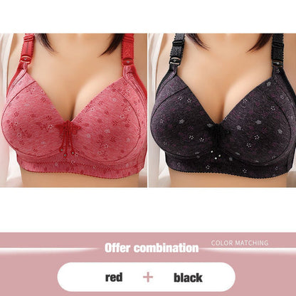 2022 Large size thin underwear anti-sagging bra