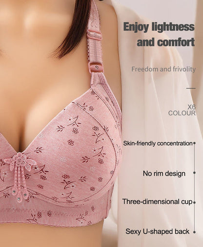 2022 Large size thin underwear anti-sagging bra