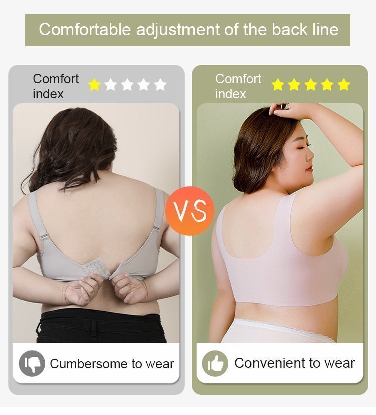 Plus Size Seamless Push Up Wireless Bras