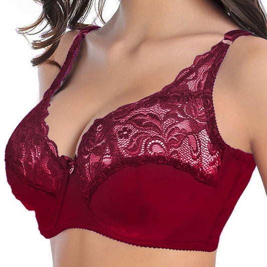 2022 Womens plus size sexy hollow lace bra