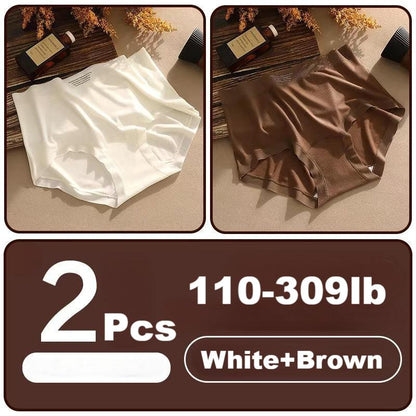 High waist womens underwear tummy control warm antibacterial panties