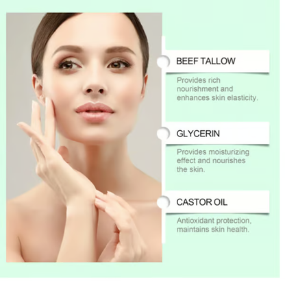 🌿 Organic Whipped Tallow Balm with Castor Oil & Frankincense for Natural Skincare & Moisturizing ✨