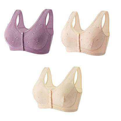 Design for Senior Front Closure Cotton Bra