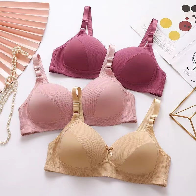 Plus size underwear bra Underwear Wire Free Comfort Soft Thin Breathable