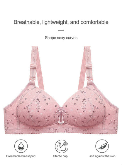 2022 Large size thin underwear anti-sagging bra