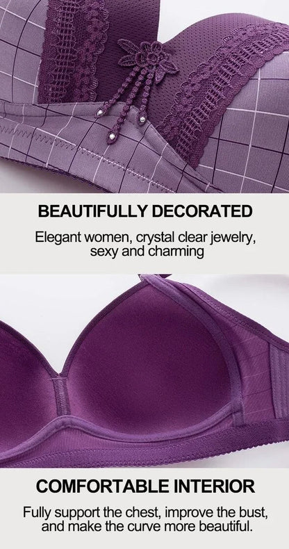 Comfort type no steel ring bra