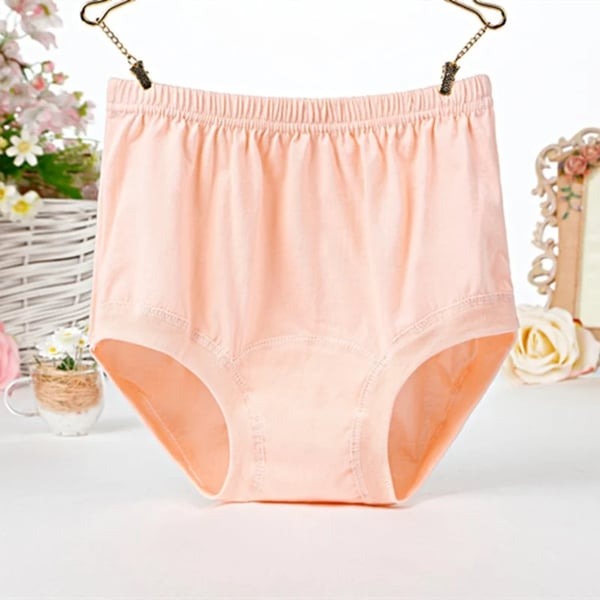 New High-Waist Ladies Cotton Panties Plus Sizes