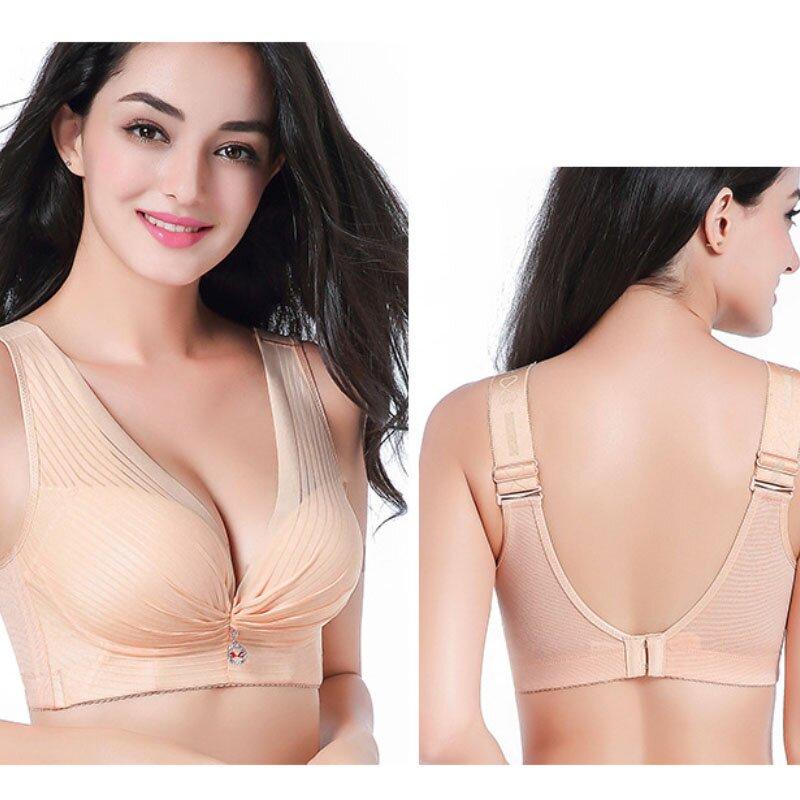 2021 NEW ARRIVAL PLUS SIZE SEAMLESS WIRELESS FULL COVERAGE PUSH UP COMFORT STRAP THIN BRA
