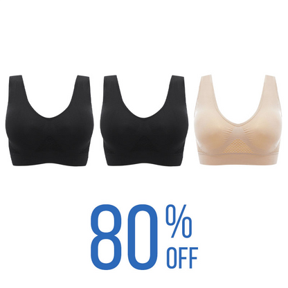 Plus size Comfort Extra-Elastic Breathable Sport Bra (From S to 8XL)