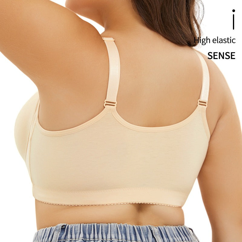 2025 PLUS SIZE BRA COMFORTABLE FRONT BUTTON BRA
