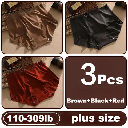 High waist womens underwear tummy control warm antibacterial panties