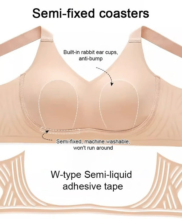 Non marking  skin friendly push up bra without underwire
