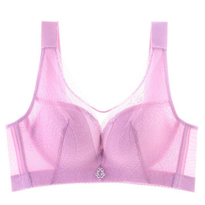 PLUS SIZE WIRELESS BREAST-RECEIVING ADJUSTABLE PUSH UP BRA