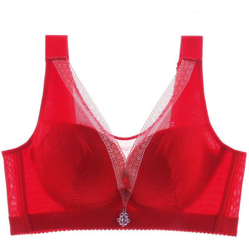 PLUS SIZE WIRELESS BREAST-RECEIVING ADJUSTABLE PUSH UP BRA