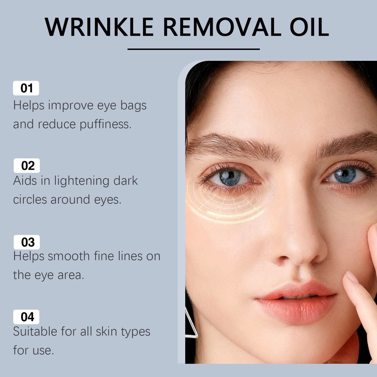 Gentle eye care serum oil