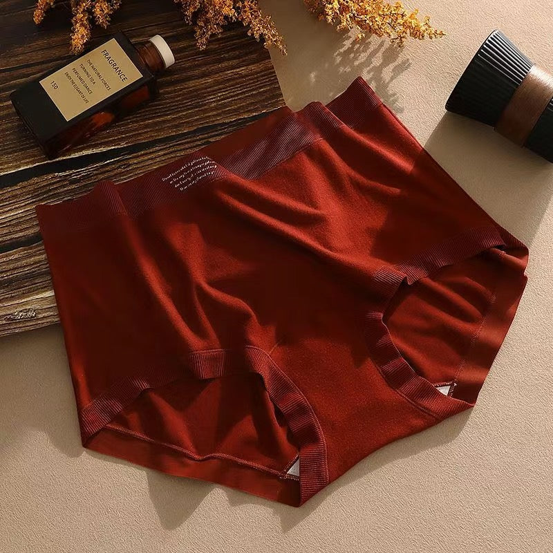High waist womens underwear tummy control warm antibacterial panties