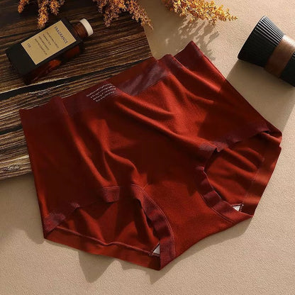 High waist womens underwear tummy control warm antibacterial panties