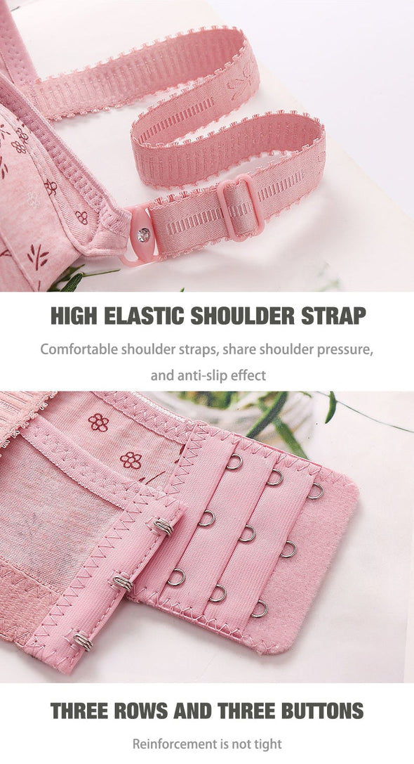 2022 Large size thin underwear anti-sagging bra