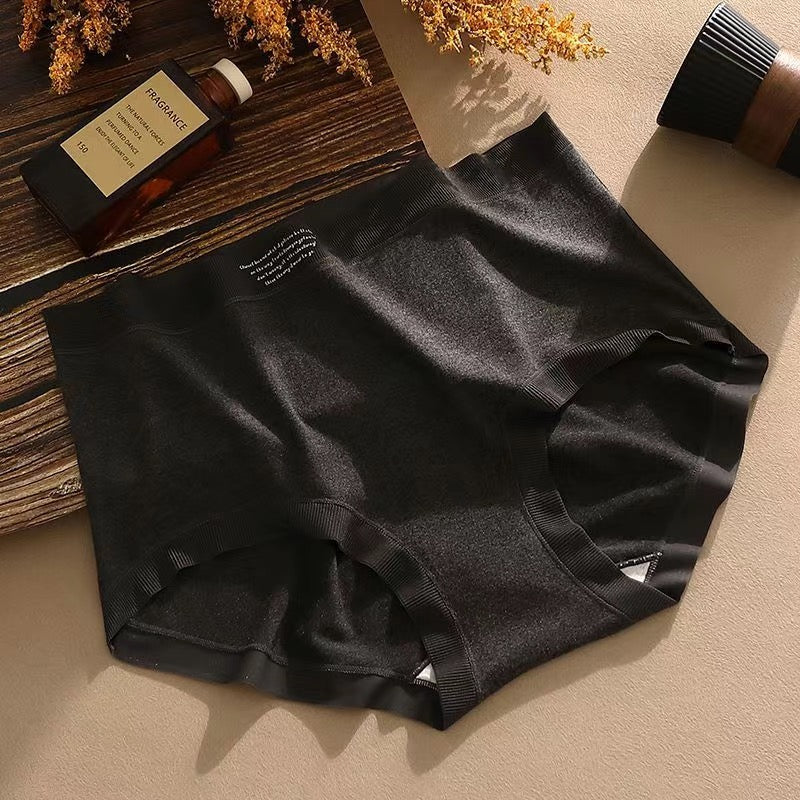 High waist womens underwear tummy control warm antibacterial panties
