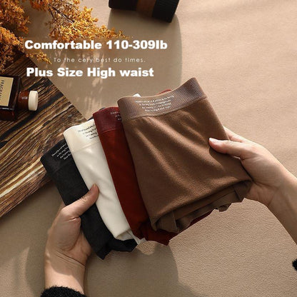 High waist womens underwear tummy control warm antibacterial panties