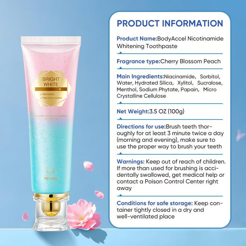 ✨ 🦷 Niacinamide Whitening Toothpaste - For Healthier, Whiter Teeth!