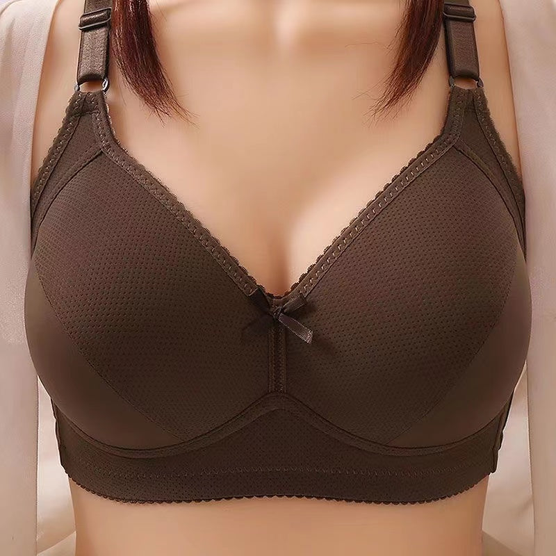 Plus size underwear bra Underwear Wire Free Comfort Soft Thin Breathable