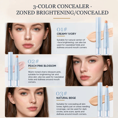 1Pc PIPL Moisturizing Concealer Face Brightening Concealer Covering Acne Scar and Dark Circles Under Highlighter Stick Concealer