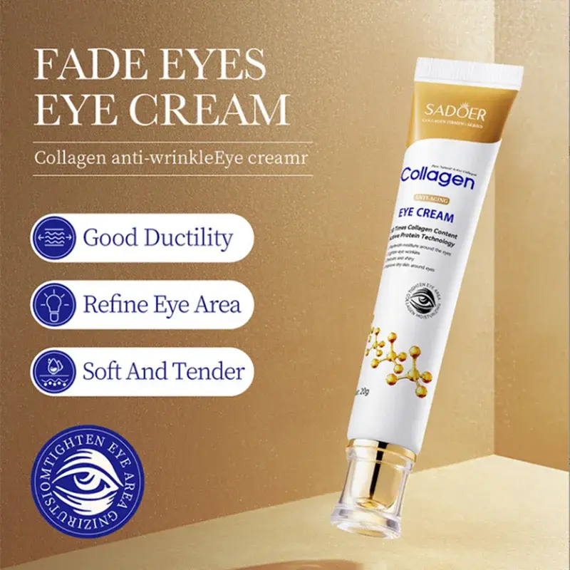 Instant Eye Bag Removal Cream Collagen Removal Wrinkles Firming Skin Fade Fine Lines Brighten Dark Circle
