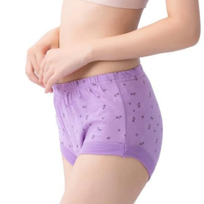 New High-Waist Ladies Cotton Panties Plus Sizes