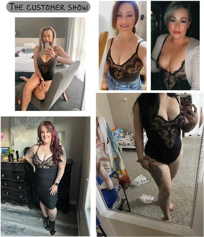 2023 SUMMER SEXY LACE TUMMY CONTROL BODYSUIT