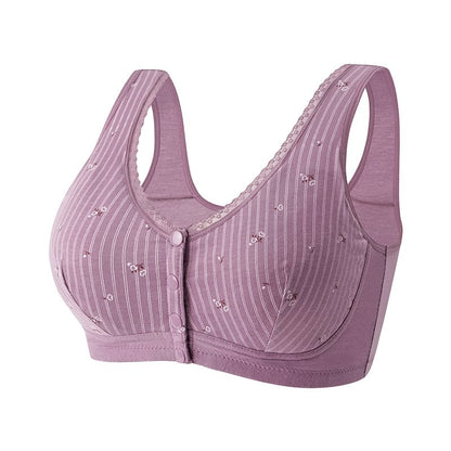 Design for Senior Front Closure Cotton Bra