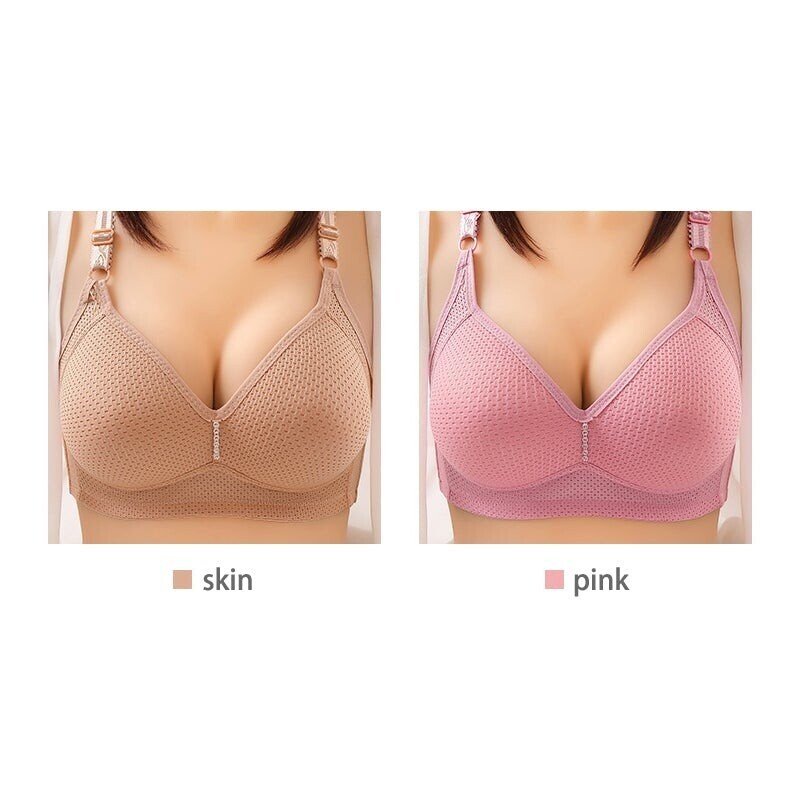 2022 Plus Size Bra Women Underwear Wire Free Comfort  Soft Breathable