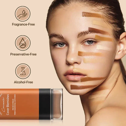 🎁2025 Hot Sale💕Hydrating Lightweight Foundation Stick with Brush