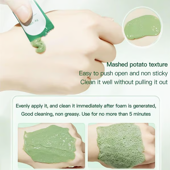 Natural Organic Avocado deep cleansing bubble mask