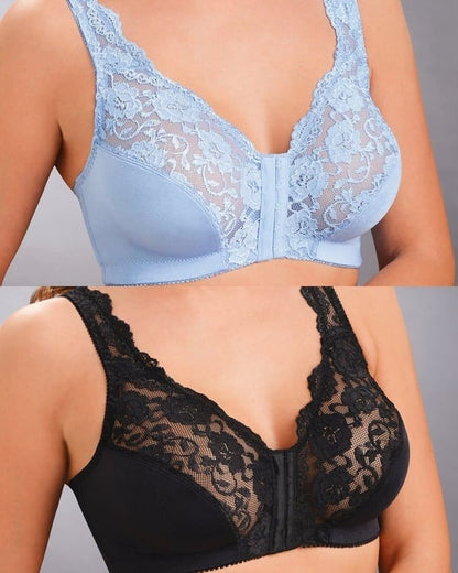Front Hooks And Stretch-Lace – ALL IN ONE BRA