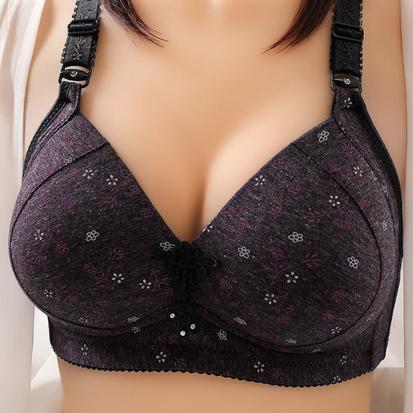 2022 Large size thin underwear anti-sagging bra