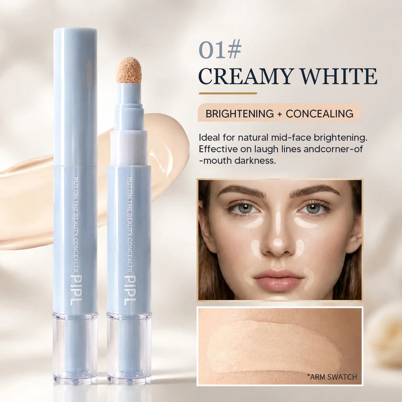 1Pc PIPL Moisturizing Concealer Face Brightening Concealer Covering Acne Scar and Dark Circles Under Highlighter Stick Concealer