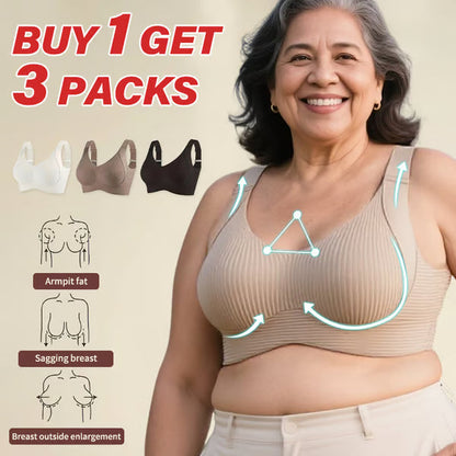 🎁Buy 1 Get 3 Packs🔥Super Firming Wire-Free Bra All-Day Comfort No More Sagging (3-Pack Value Set)