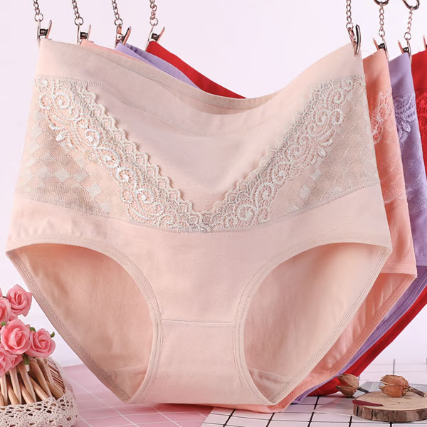 🔥High Waist Cotton Hygroscopic Underwear