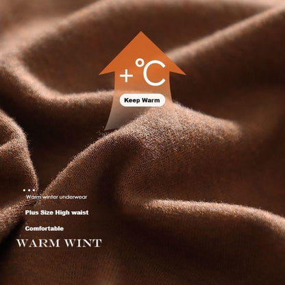 High waist womens underwear tummy control warm antibacterial panties