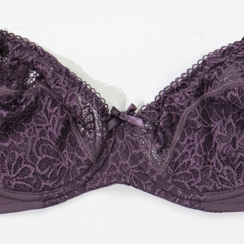 COMFORTABLE PLUS SIZE LACE BRA