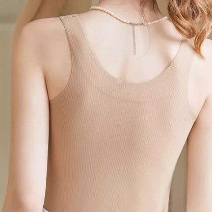 Womens Thermal Tank Tops With Built in Bra